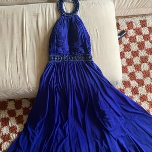 Blue Sapphire Sherri Hill Gown